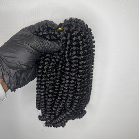 SPRING TWIST HAIR 8 INCH CROCHET HAIR